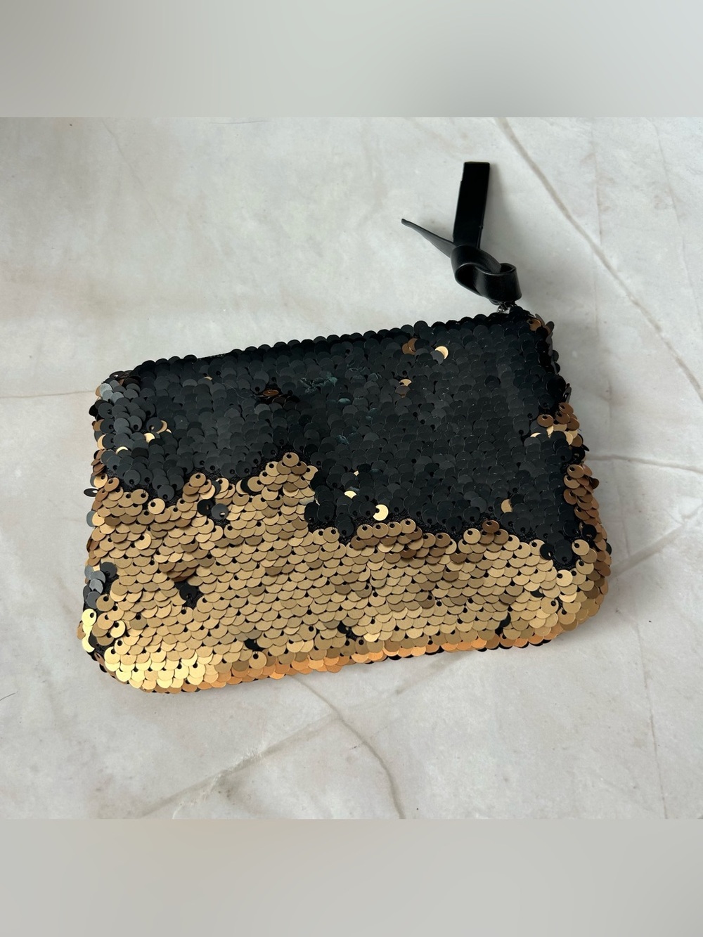 Reversible Sequin Cosmetic Pouch